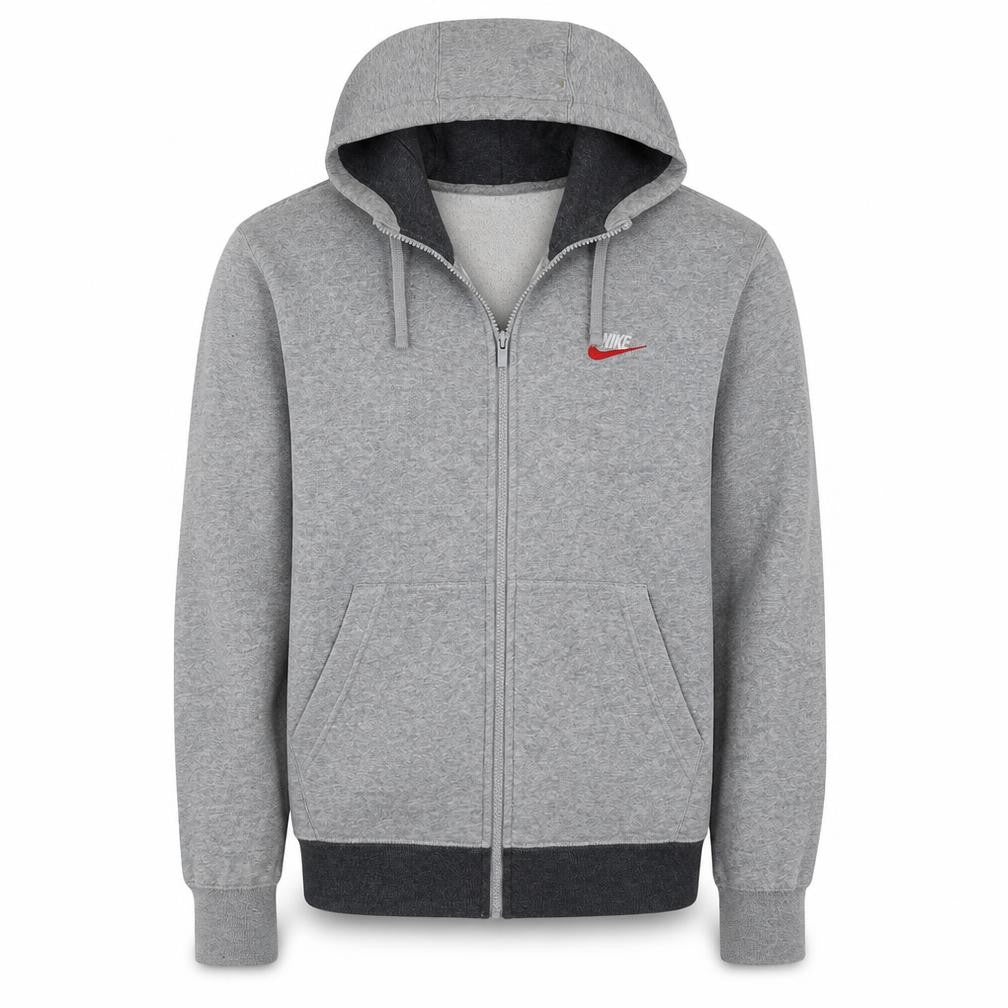 Mens UK Size S Nike Grey Full Zip Hoodie