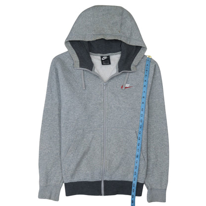 Mens UK Size S Nike Grey Full Zip Hoodie