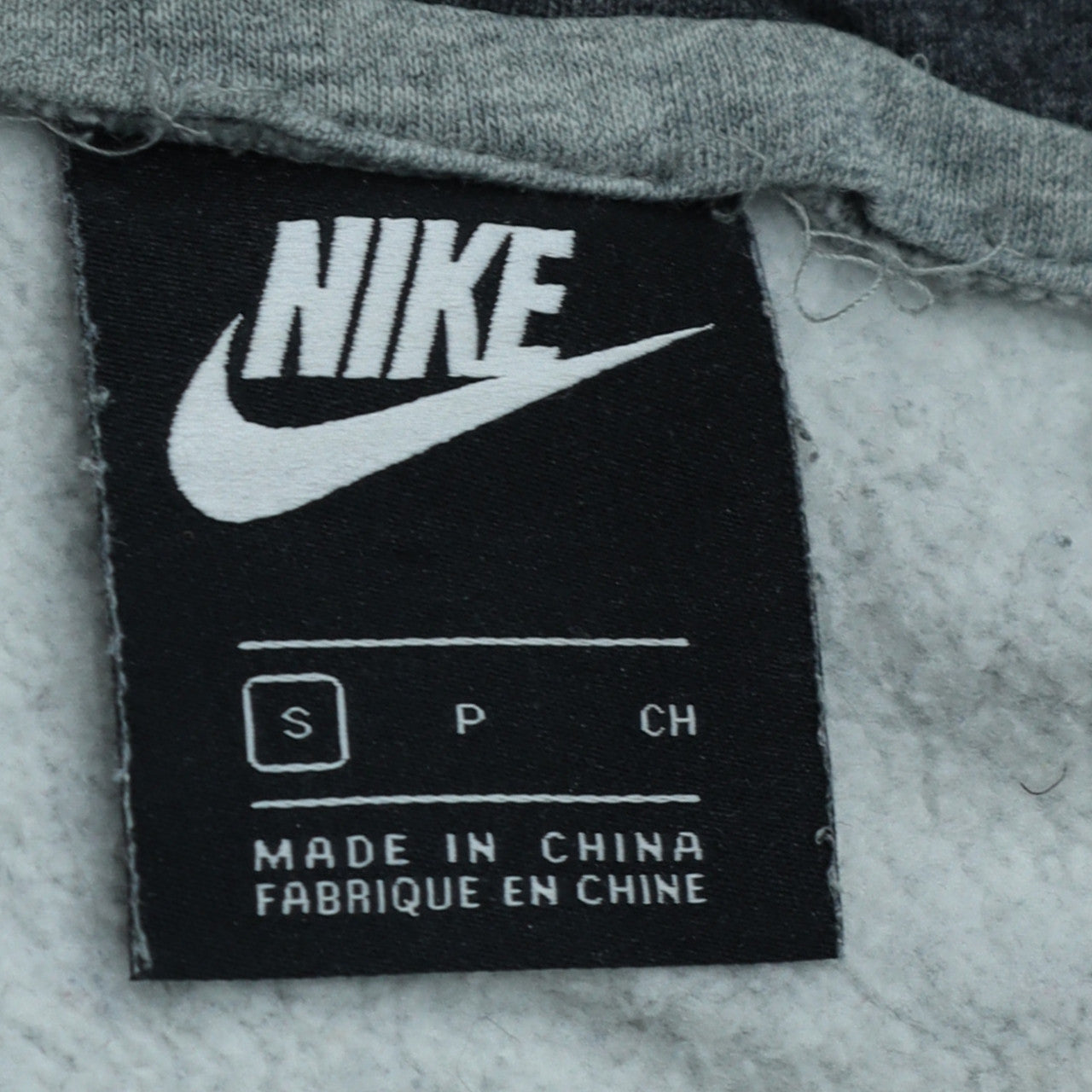 Mens UK Size S Nike Grey Full Zip Hoodie