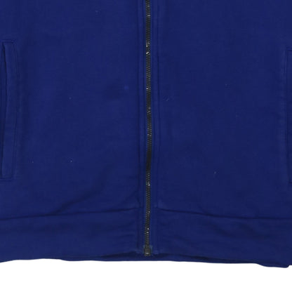 Mens UK Size M adidas Blue Full Zip Hoodie
