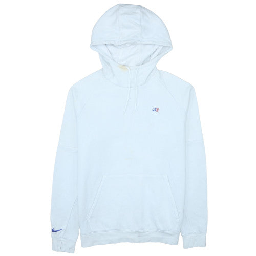 Mens UK Size L Nike White Pullover Hoodie