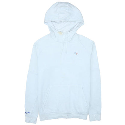 Mens UK Size L Nike White Pullover Hoodie