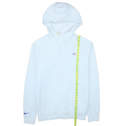 Mens UK Size L Nike White Pullover Hoodie