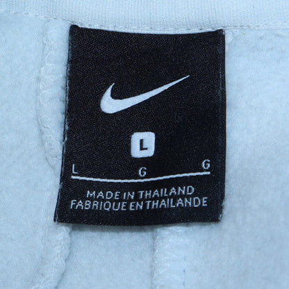 Mens UK Size L Nike White Pullover Hoodie