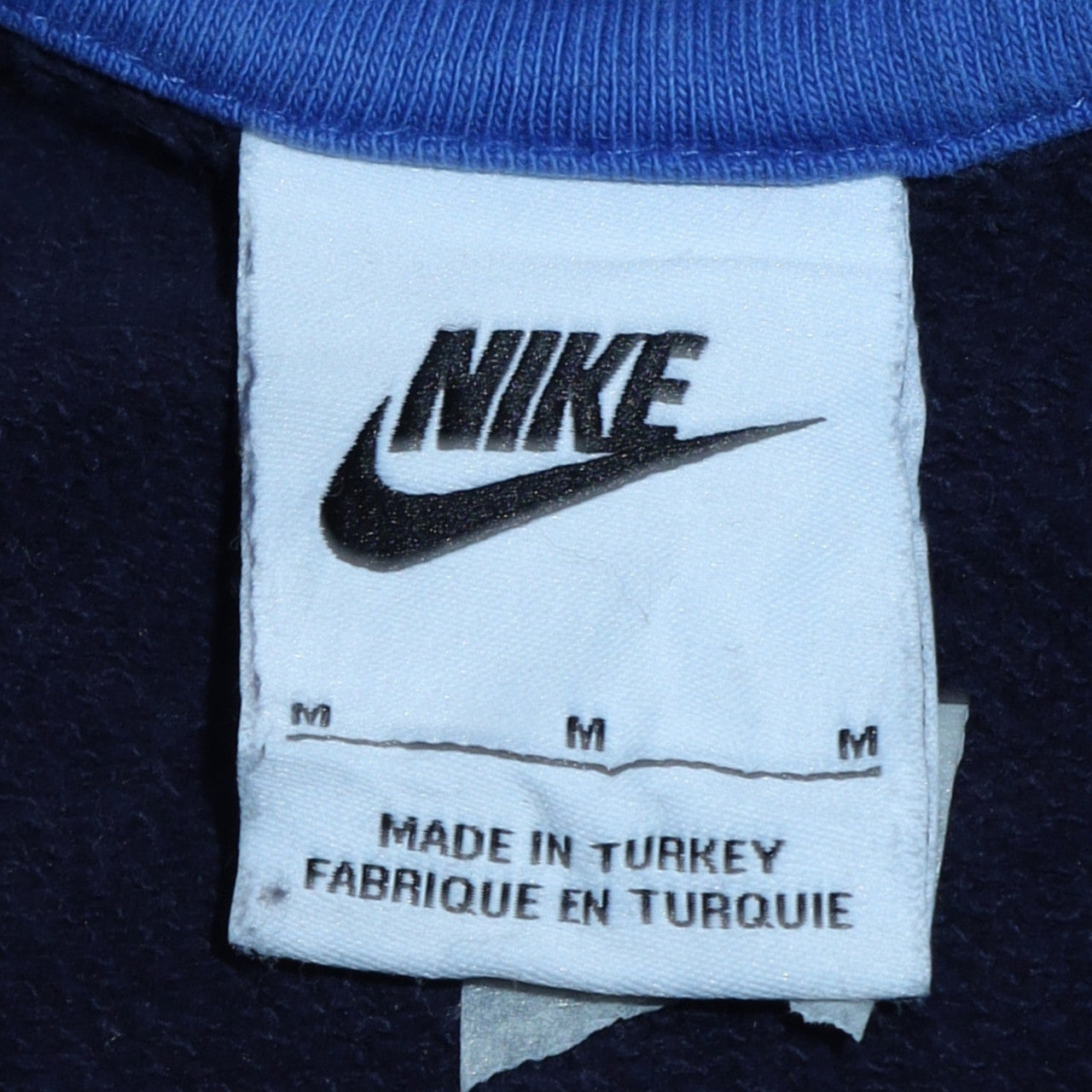 Mens UK Size M Nike Blue Pullover Sweatshirt