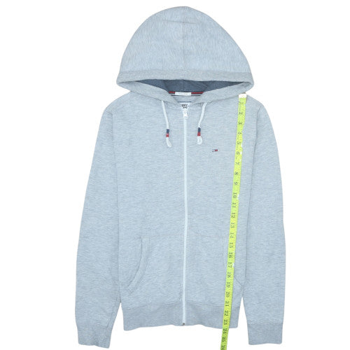 Mens UK Size XS Tommy Jeans Grey Full Zip Hoodie