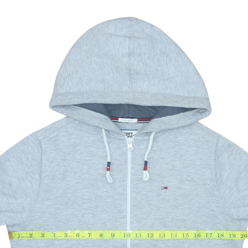 Mens UK Size XS Tommy Jeans Grey Full Zip Hoodie