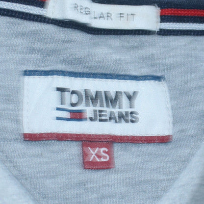 Mens UK Size XS Tommy Jeans Grey Full Zip Hoodie
