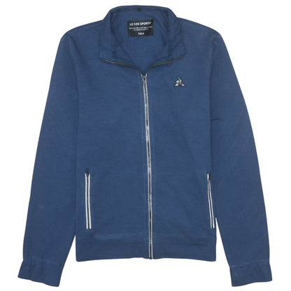 Mens UK Size M le coq sportif Blue Full Zip Sweatshirt