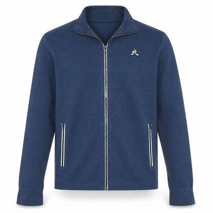 Mens UK Size M le coq sportif Blue Full Zip Sweatshirt