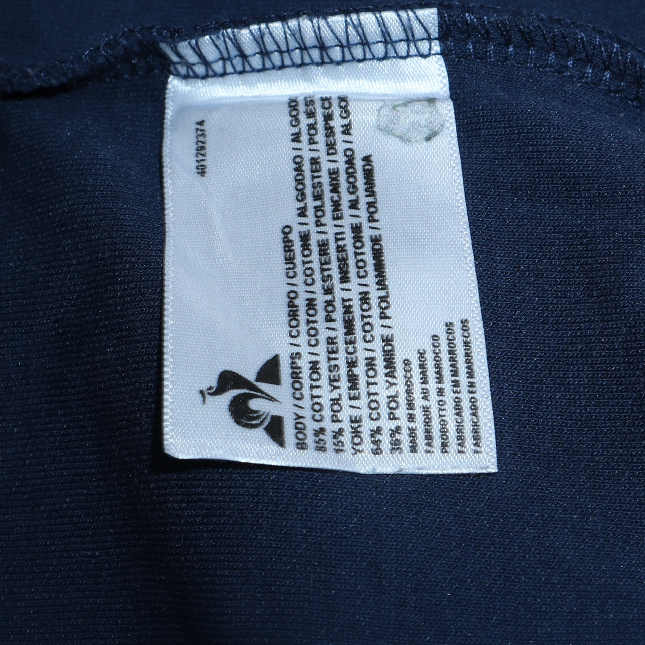 Mens UK Size M le coq sportif Blue Full Zip Sweatshirt