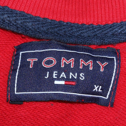 Mens UK Size XL Tommy Hilfiger Red Pullover Sweatshirt