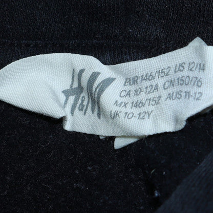 Teens UK Size 10-12Y H&M Black Pullover Hoodie