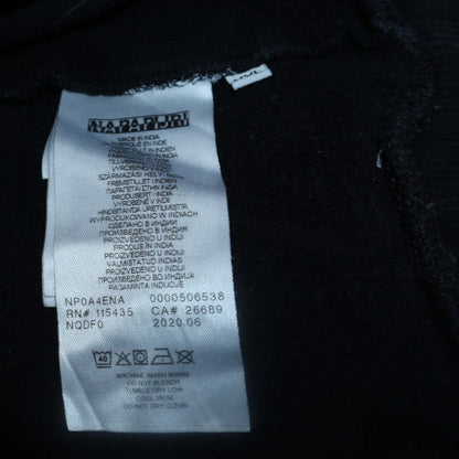 Mens UK Size M Napapijri Black Pullover Hoodie