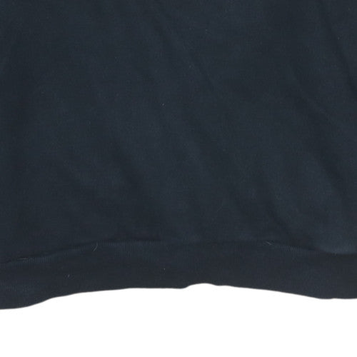 Mens UK Size M Napapijri Black Pullover Hoodie