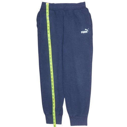 Mens UK Size S PUMA Regular Fit Jogger Blue Trousers