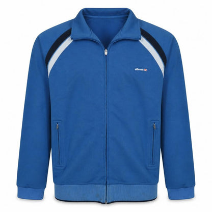 Ellesse Mens Blue Track Jacket M Full Zip Retro Sportswear