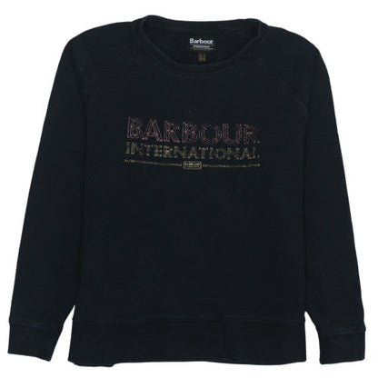 Womens UK Size 14 Barbour Black Pullover Sweatshirt