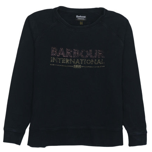 Womens UK Size 14 Barbour Black Pullover Sweatshirt