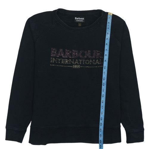 Womens UK Size 14 Barbour Black Pullover Sweatshirt