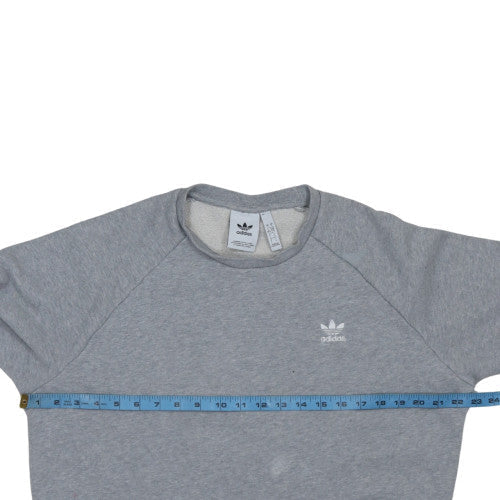Mens UK Size L adidas Grey Pullover Sweatshirt