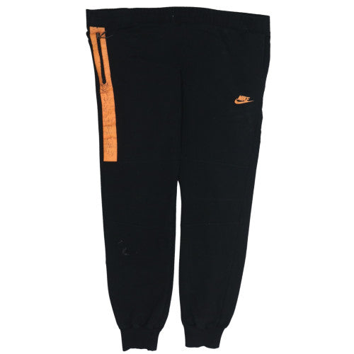 Mens UK Size M Nike Regular Fit Jogger Black Trousers