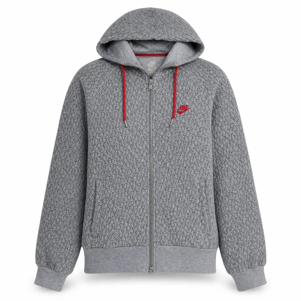 Womens UK Size XL Nike Grey Full Zip Hoodie