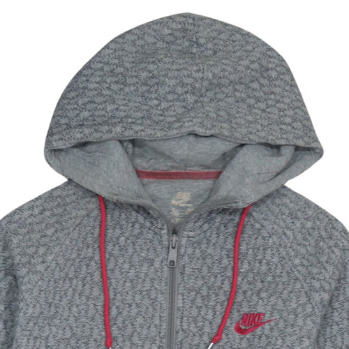 Womens UK Size XL Nike Grey Full Zip Hoodie