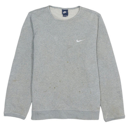 Mens UK Size L Nike Grey Pullover Sweatshirt