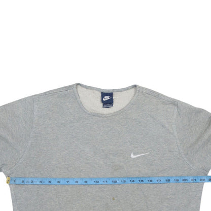Mens UK Size L Nike Grey Pullover Sweatshirt