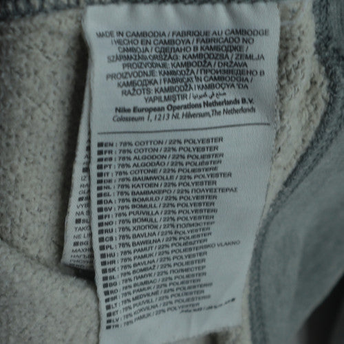 Mens UK Size L Nike Grey Pullover Sweatshirt