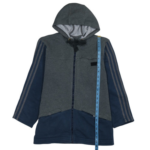 Mens UK Size L adidas Grey Full Zip Hoodie