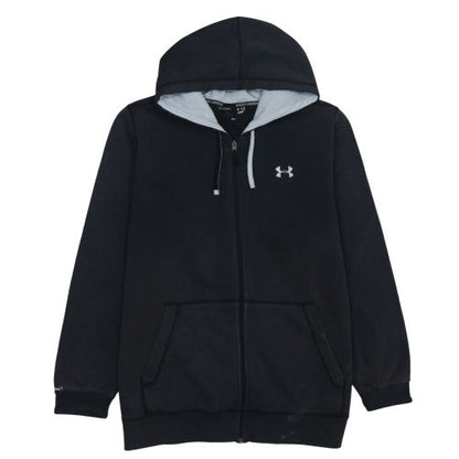 Mens UK Size XL Under armour Black Full Zip Hoodie