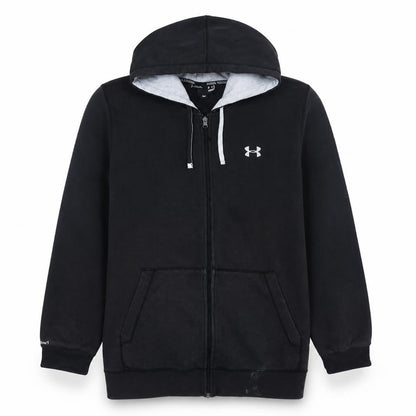 Mens UK Size XL Under armour Black Full Zip Hoodie