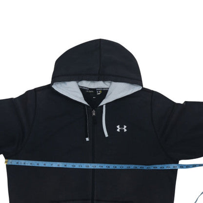 Mens UK Size XL Under armour Black Full Zip Hoodie