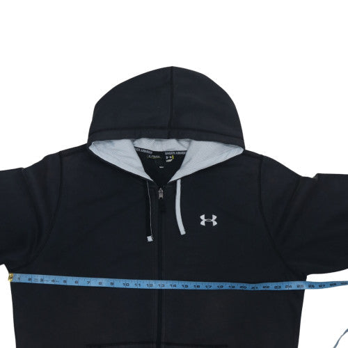 Mens UK Size XL Under armour Black Full Zip Hoodie