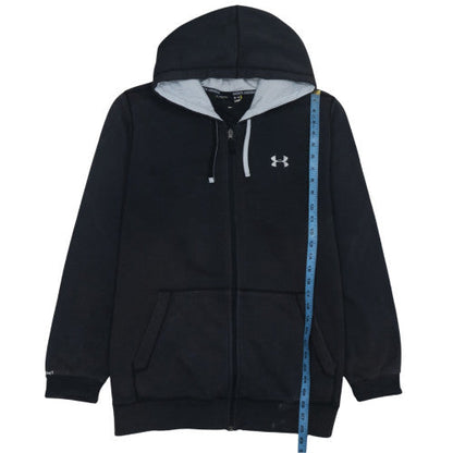 Mens UK Size XL Under armour Black Full Zip Hoodie