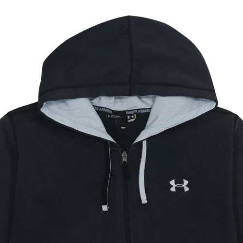 Mens UK Size XL Under armour Black Full Zip Hoodie