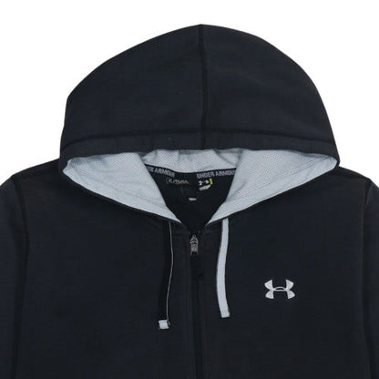 Mens UK Size XL Under armour Black Full Zip Hoodie
