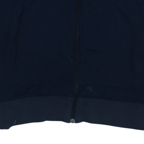 Mens UK Size M adidas Blue Full Zip Hoodie