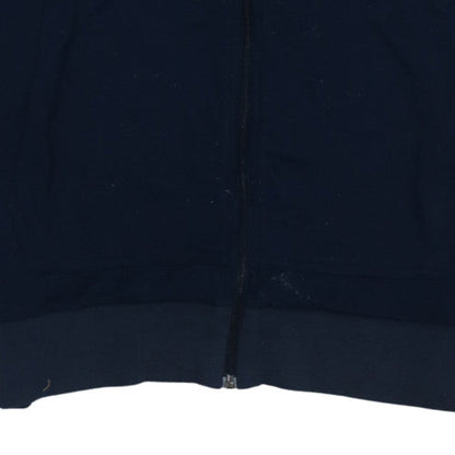 Mens UK Size M adidas Blue Full Zip Hoodie