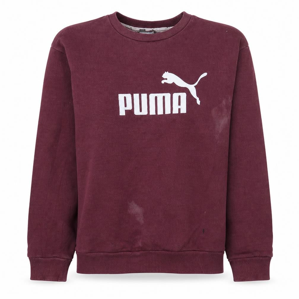 Womens UK Size XS PUMA Red Pullover Sweatshirt