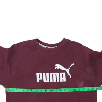 Womens UK Size XS PUMA Red Pullover Sweatshirt