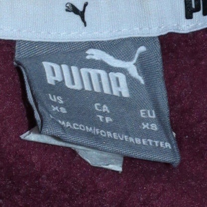 Womens UK Size XS PUMA Red Pullover Sweatshirt