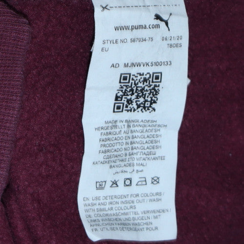 Womens UK Size XS PUMA Red Pullover Sweatshirt