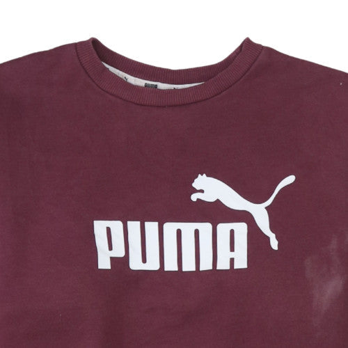 Womens UK Size XS PUMA Red Pullover Sweatshirt