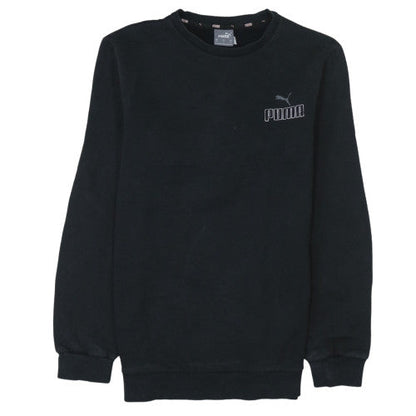 Mens UK Size S PUMA Black Pullover Sweatshirt