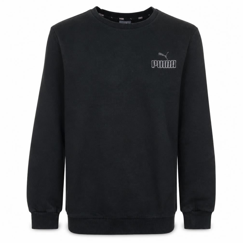 Mens UK Size S PUMA Black Pullover Sweatshirt