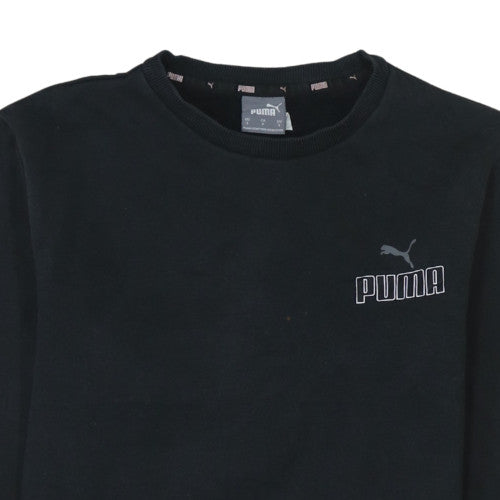 Mens UK Size S PUMA Black Pullover Sweatshirt