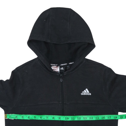 Teens UK Size 14 Slim adidas Black Full Zip Hoodie